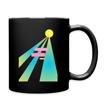 Ne vous attardez pas sur le passé. - Mug uni - noir - Droite