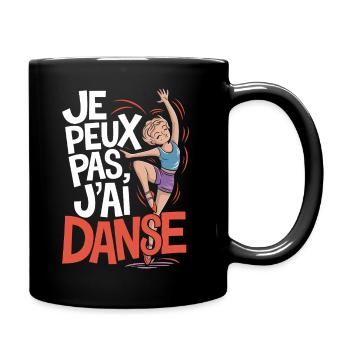 J'peux pas j'ai danse - Mug uni - noir - Droite