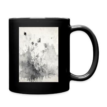 Peinture abstraite à l’aquarelle - Mug uni - noir - Droite