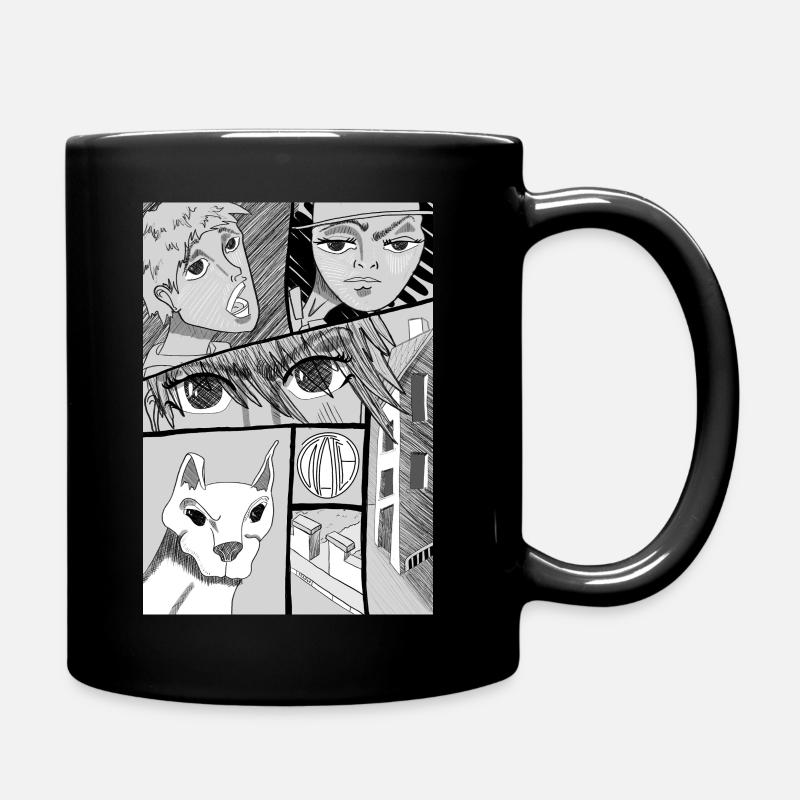 Comic Dog - Tasse einfarbig - Schwarz