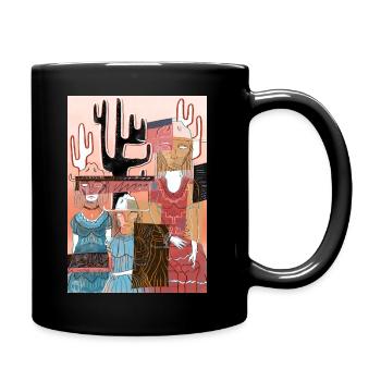 Ouest #4 - Mug uni - noir - Droite