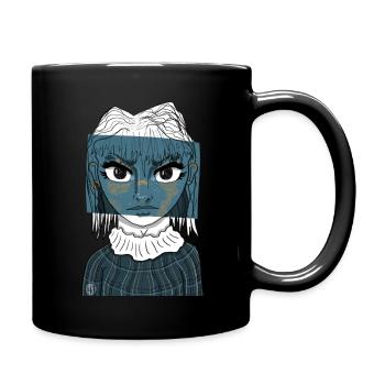 Fille Anime #7 - Mug uni - noir - Droite