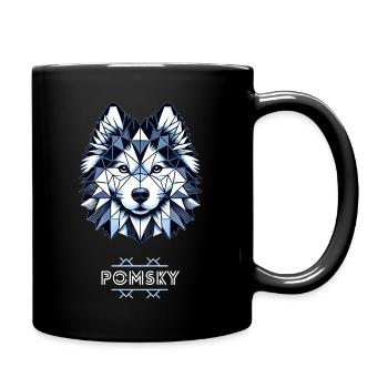 Pomsky 1 - Mug uni - noir - Droite