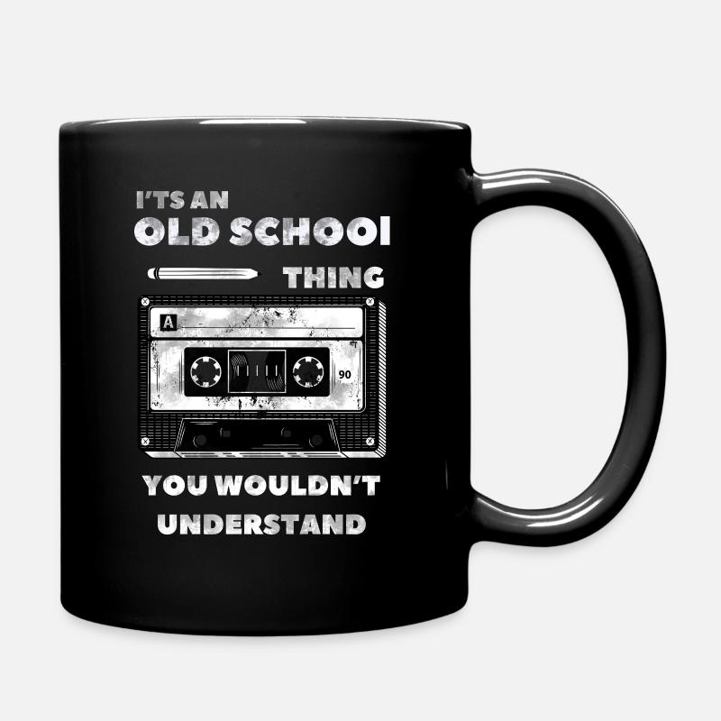 Old-School-Vibes - Tasse einfarbig - Schwarz