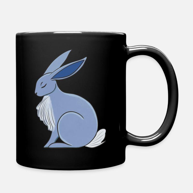 Blue Rabit - Full Colour Mug - black