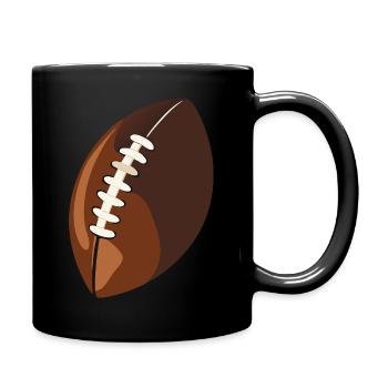 footballer ball - Tasse einfarbig - Schwarz - Rechts