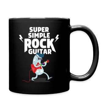 SUPER SIMPLE ROCK GUITAR - Full Colour Mug - black - Right