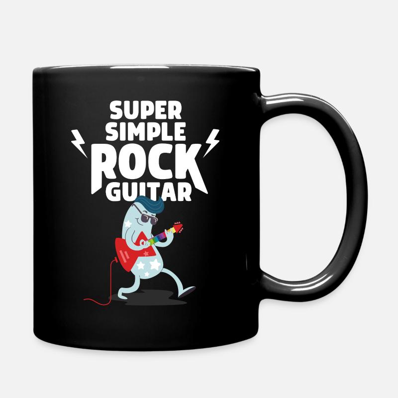 SUPER SIMPLE ROCK GUITAR - Full Colour Mug - black