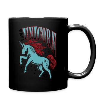 I AM A UNICORN - Full Colour Mug - black - Right