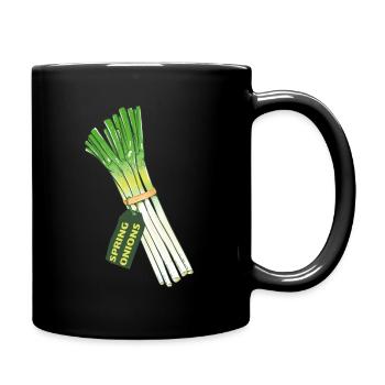 FRÜHLINGSZWIEBELN - Tasse einfarbig - Schwarz - Rechts
