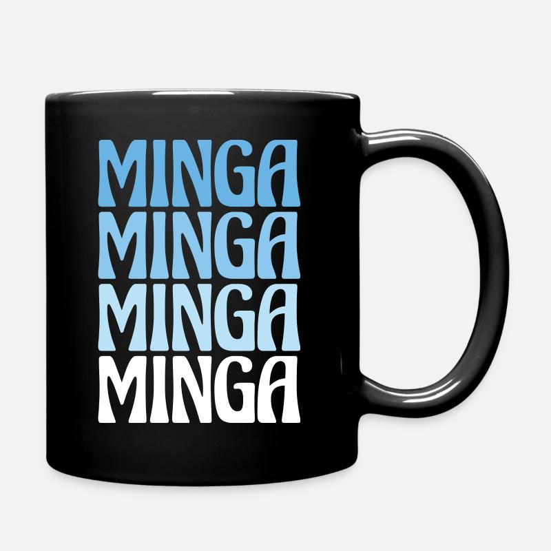 Minga München Dialekt Geschenk - Tasse einfarbig - Schwarz