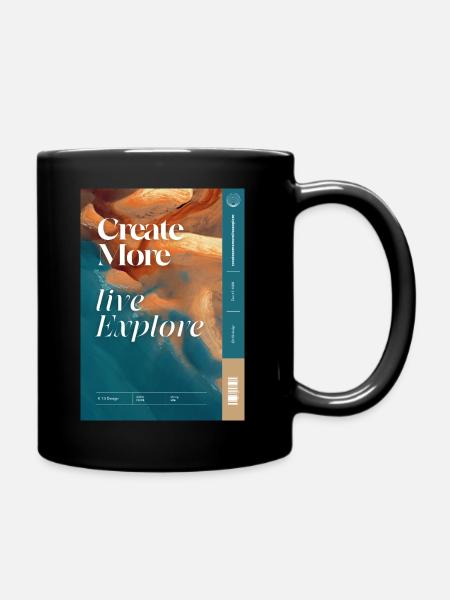createmore - Full Colour Mug - black