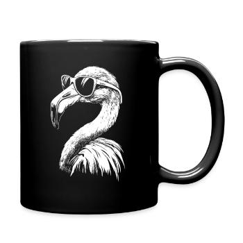 Cool Flamingo Sunglasses Summer - Full Colour Mug - black - Right