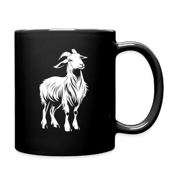 Ziege Goat - Tasse einfarbig - Schwarz - Rechts