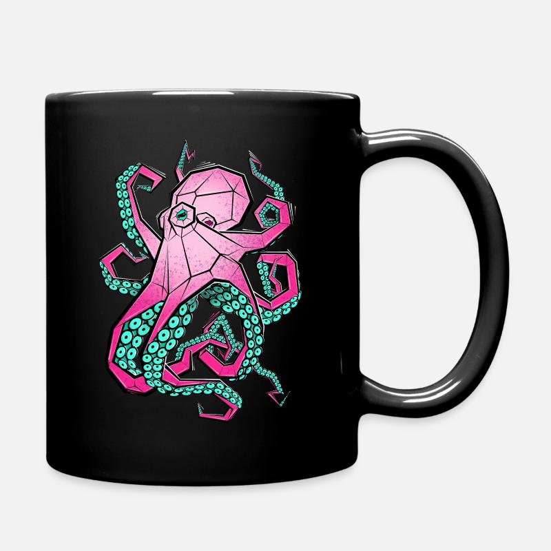 Oktopus - Tasse einfarbig - Schwarz