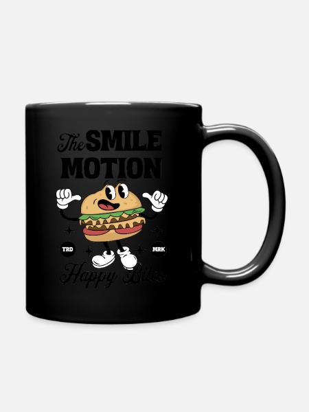 Cartoon Shirt - Full Colour Mug - black