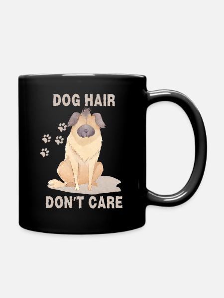 Dog Hair don't care - Full Colour Mug - black