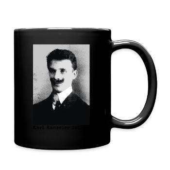 Karl spread Zeichenflaeche 1 - Tasse einfarbig - Schwarz - Rechts