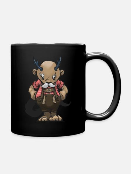 Wolpertinger - Tasse einfarbig - Schwarz