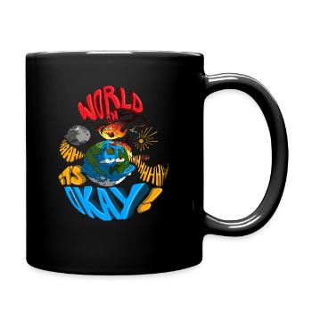 World on Fire - Full Colour Mug - black - Right