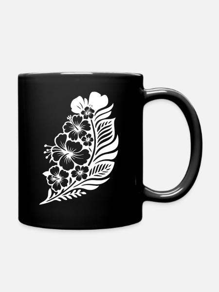 Motif floral tropical pour les vêtements d’été - Mug uni - noir