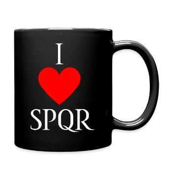 J’AIME SPQR Vector Bright - Mug uni - noir - Droite
