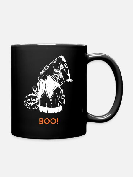 Nain de jardin d’Halloween BOO Drôle - Mug uni - noir