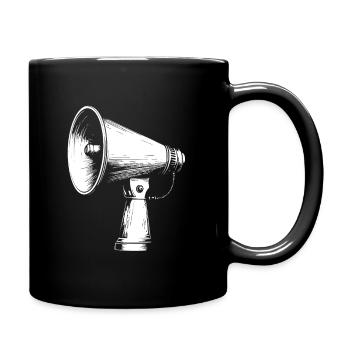 Ich muss schreien - Tasse einfarbig - Schwarz - Rechts
