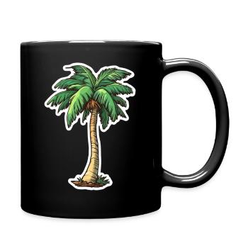 Palm tree - Full Colour Mug - black - Right