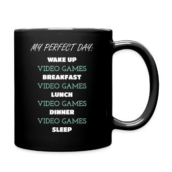 Gaming Lifestyle Quote Print - Full Colour Mug - black - Right