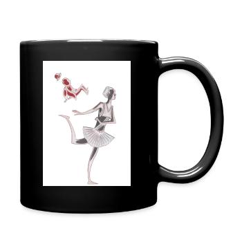 Ballett - Tasse einfarbig - Schwarz - Rechts
