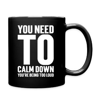 Motivating Message of Serenity - Full Colour Mug - black - Right