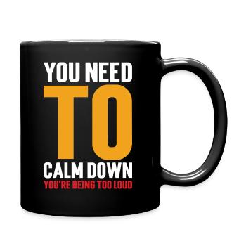Message Motivation Affirmations - Full Colour Mug - black - Right