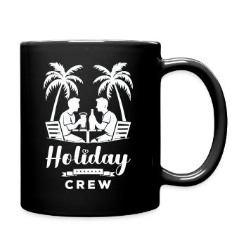 Deux amis font la fête - Mug uni - noir - Droite
