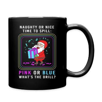 Werdende Mutter Werdende Mama Weihnachten - Tasse einfarbig - Schwarz - Rechts