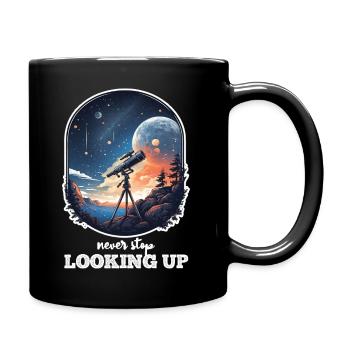 Astronaute et Espace Message Positif et Motivant - Mug uni - noir - Droite