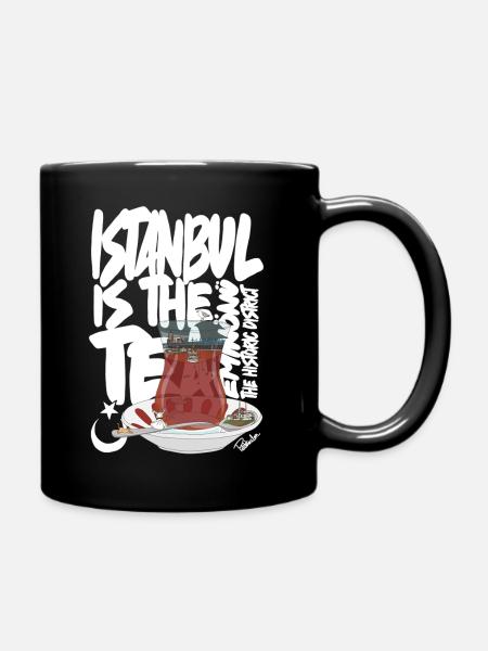 Tasse à Thé  TurcAnimated Vintage Scene - Mug uni - noir
