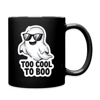 Too Cool To Boo - Cooles Geist - Tasse einfarbig - Schwarz - Rechts