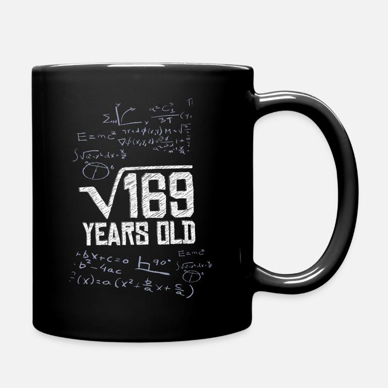 Racine carrée 169 13 Anniversaire Math Genius - Mug uni - noir
