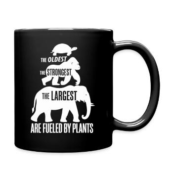 Déclaration végétalienne Le plus vieux Le plus fort Le - Mug uni - noir - Droite