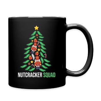 Weihnachten Nussknacker - Tasse einfarbig - Schwarz - Rechts