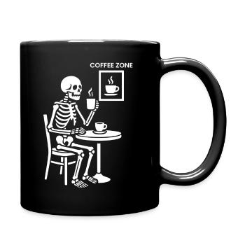 Skeleton Coffee Zone - Full Colour Mug - black - Right