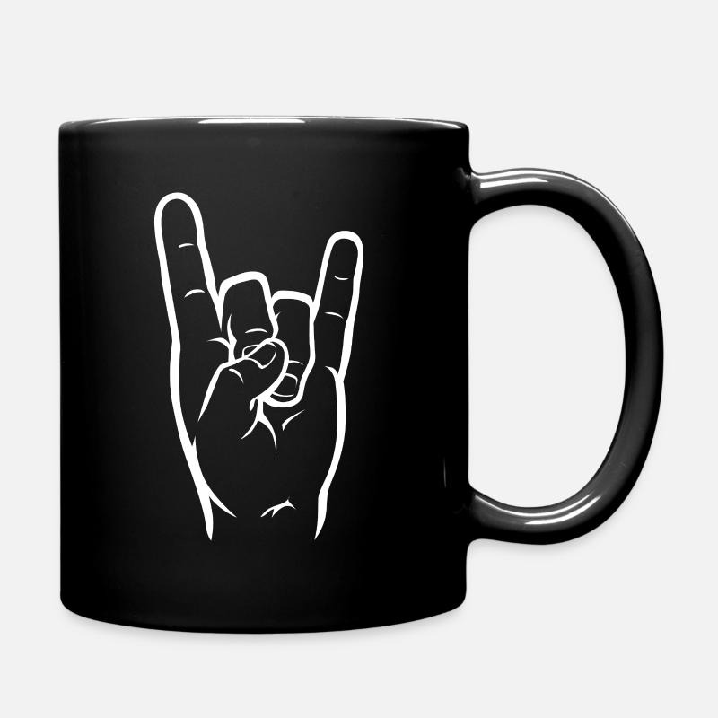 RockHorns_Corna_White - Mug uni - noir