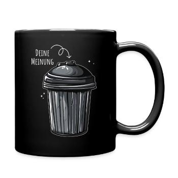 Your opinion Garbage - Full Colour Mug - black - Right