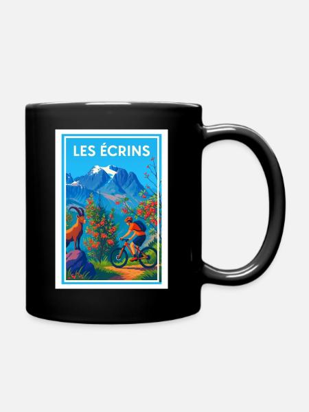 Vélo Montagne dans les Écrins - Mug uni - noir