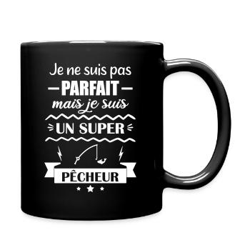 Super Fisherman Passion Nature Fishing - Full Colour Mug - black - Right