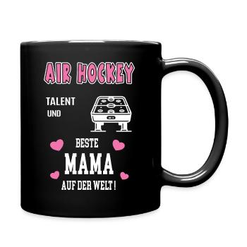 Air Hockey Beste Mama Mutter Muttertag Geburtstag - Tasse einfarbig - Schwarz - Rechts