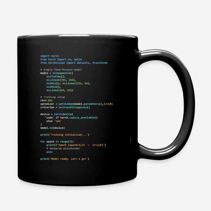 Programmer Humor - Developer Logic and Technology - Full Colour Mug - black