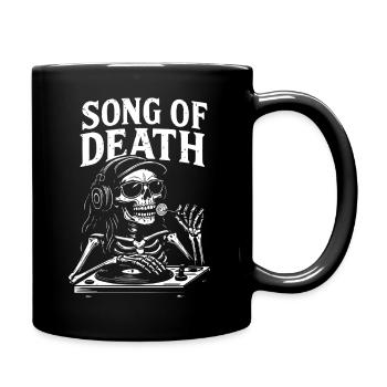 Song of Death Skelett-DJ - Tasse einfarbig - Schwarz - Rechts