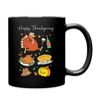 Papa Grand-père Grand-père Thanksgiving Père - Mug uni - noir - Droite